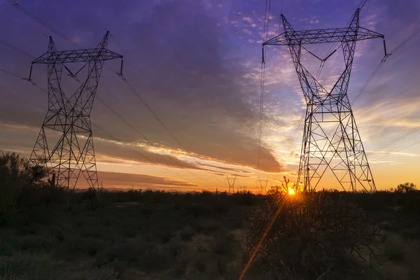 De infrastructuur voor elektriciteit de macht — Stockfoto