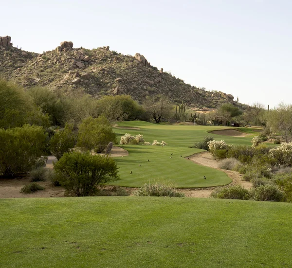 Campo da golf paesaggio deserto montagna vista panoramica — Foto Stock