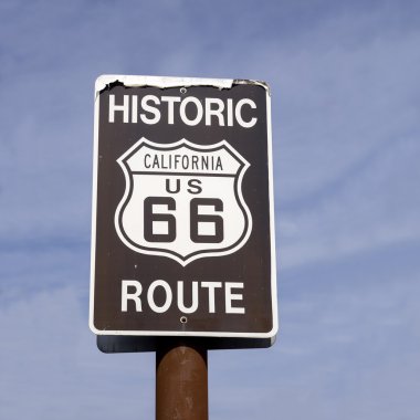 Klasik California yol bizi 66 Otoban işareti