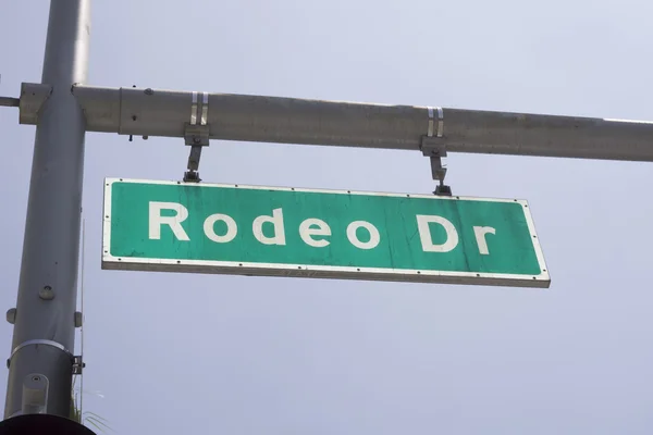 Rodeo dr Straßenschild, beverly Hügel, ca — Stockfoto