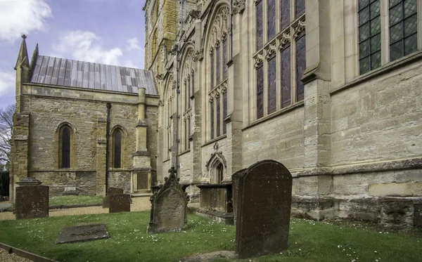 Stratford upon Avon kyrka. Jordfästningen förlägger av William Shakespeare. — Stockfoto