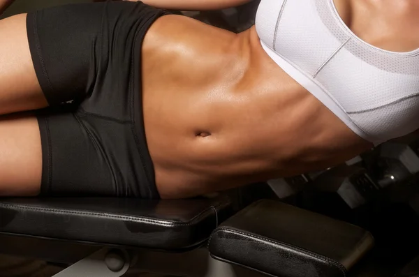 Womans Abs — Stock Photo, Image