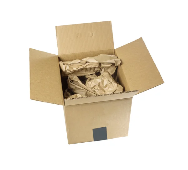 Картонная коробка и упаковка — стоковое фото