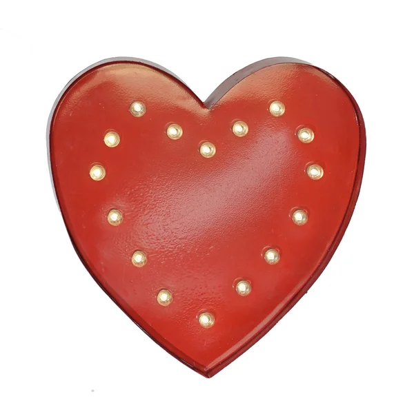Rött hjärta form, symbol för kärlek — Stockfoto