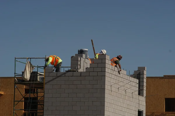 Lavoratori in cantiere — Foto Stock