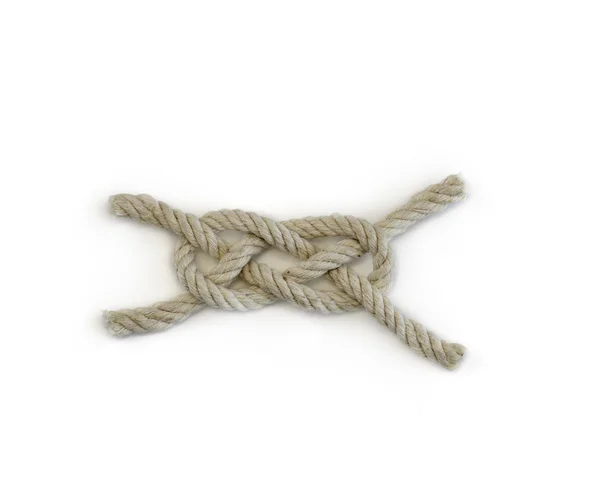 The Carrick Bend Knot - close of rope - parte di un set di immagini a tema nautico — Foto Stock