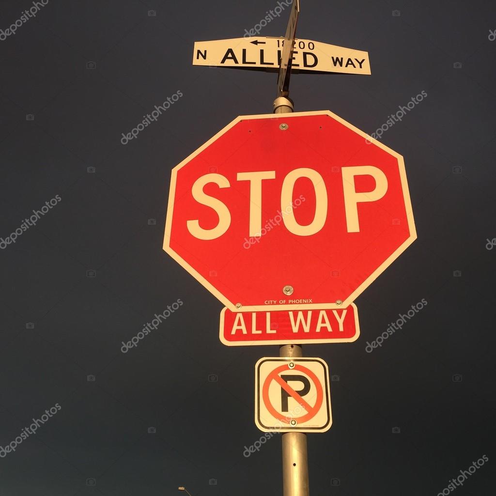 Stop sign dramatically lit — Stock Photo © AVFC #82017834 Stop sign dramatically lit