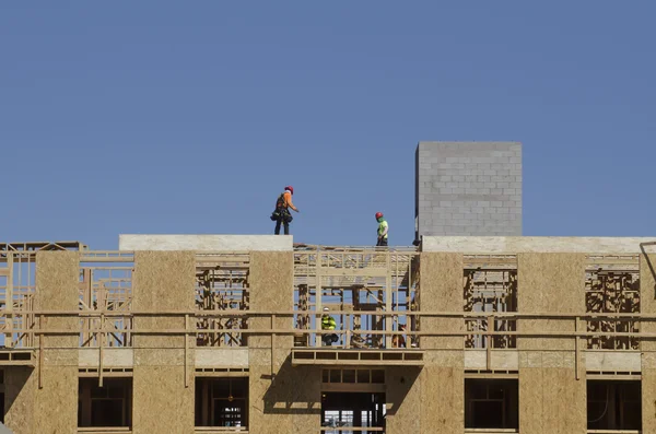 Lavoratori in cantiere — Foto Stock