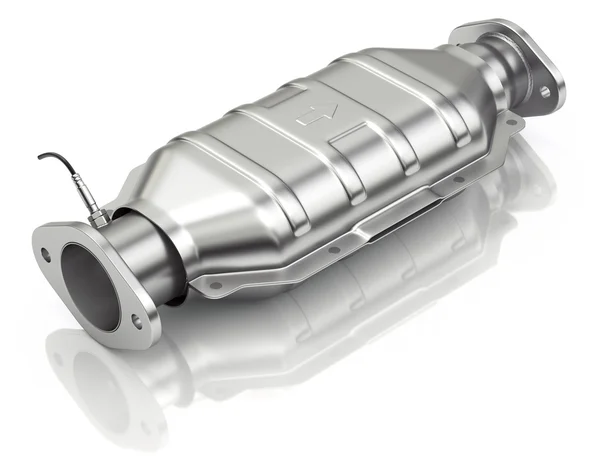 Catalytic converter with sensor flue gas — Stock Photo, Image