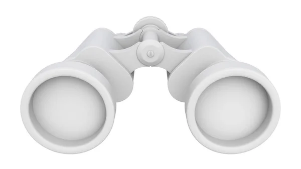 Clay Render Binoculars Isolated White Background Illustration — Stock Photo, Image