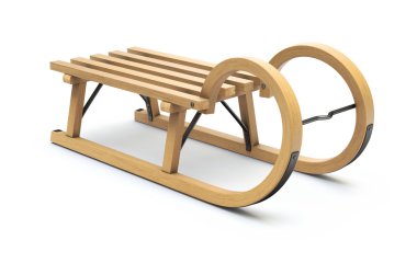 Kıvırcık ahşap kızak