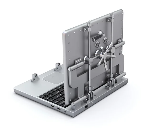 Vault laptop — Stock Photo, Image