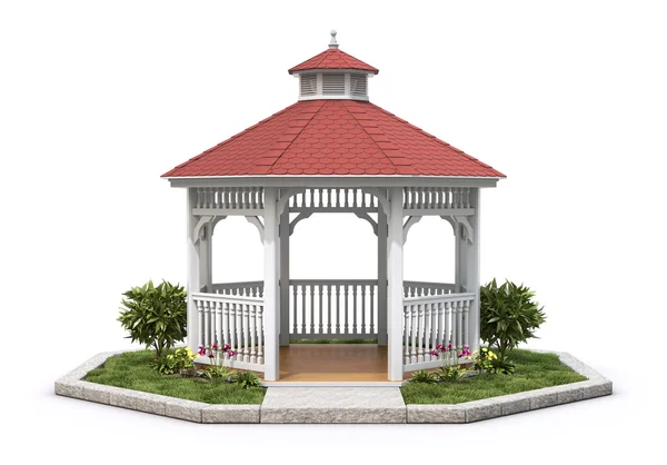 Gazebo di legno — Foto Stock