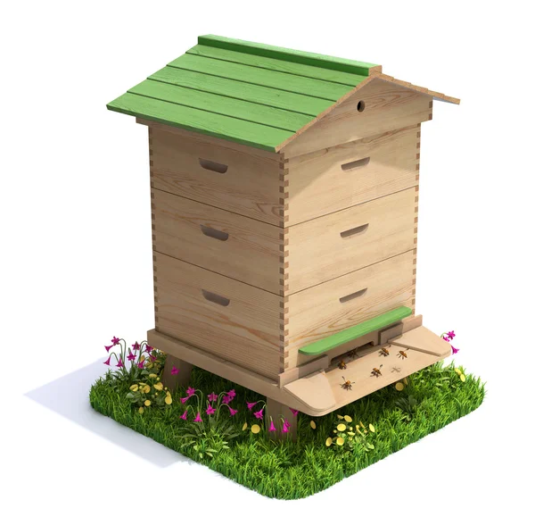 Pszczoła ula — Zdjęcie stockowe