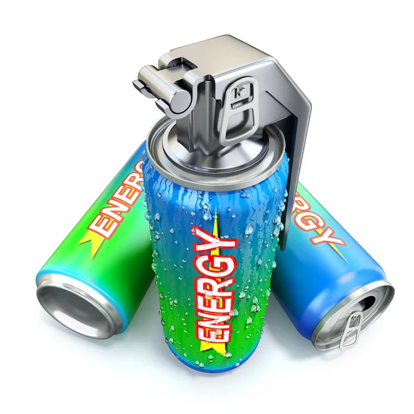 Drankje energieconcept — Stockfoto