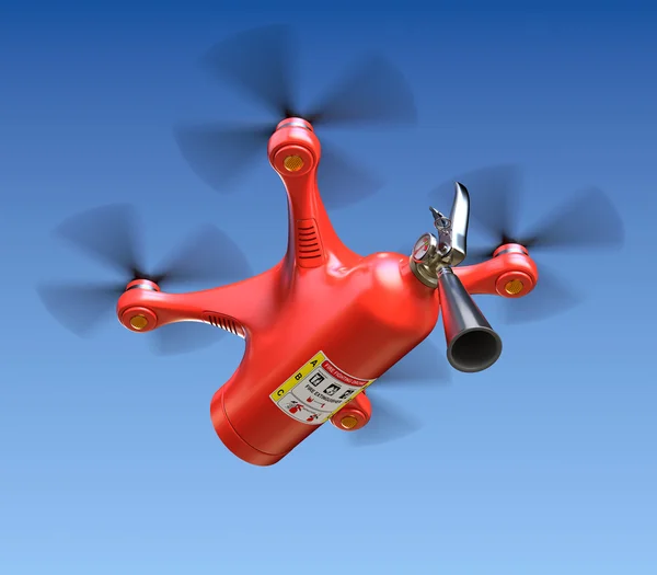 Drone antincendio — Foto Stock