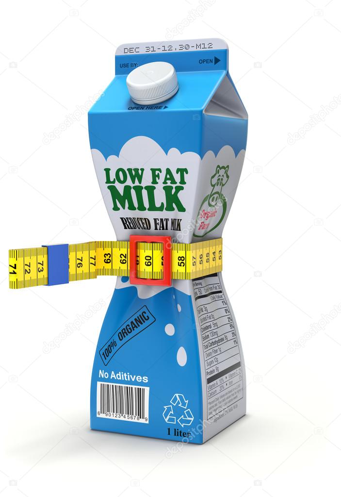 Low fat milk concept