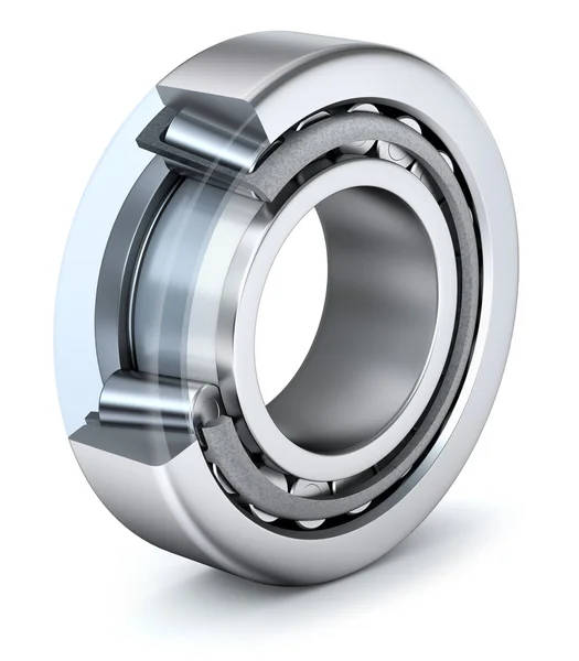 Tapered roller bearing with cross section — Stock Photo, Image