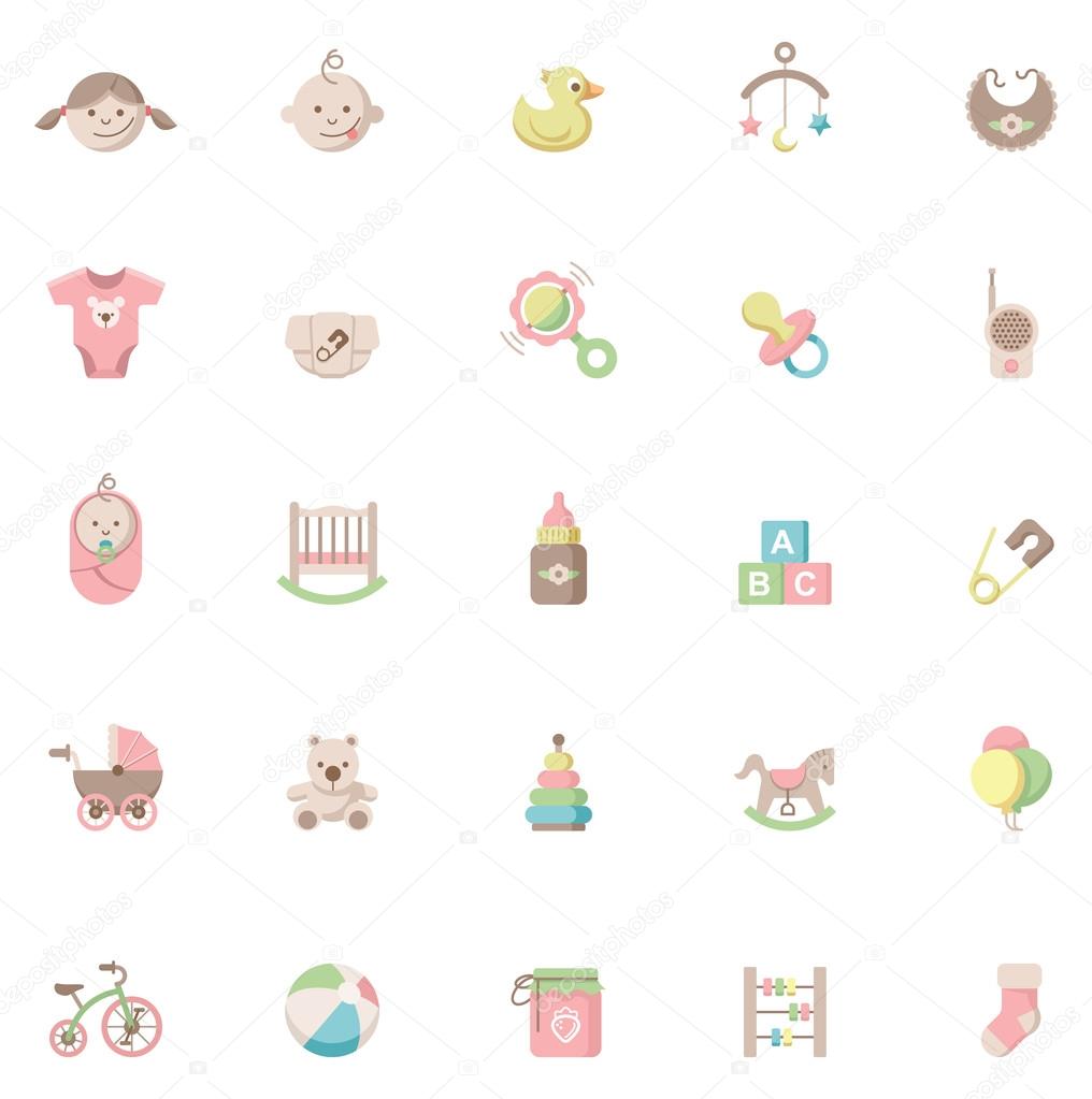 Baby icon set