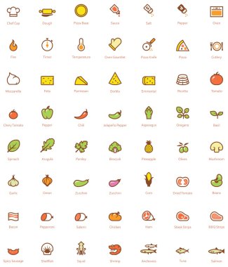 Pizza Icon set