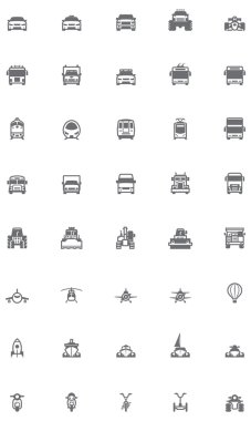 vektörel aktarımı Icon set