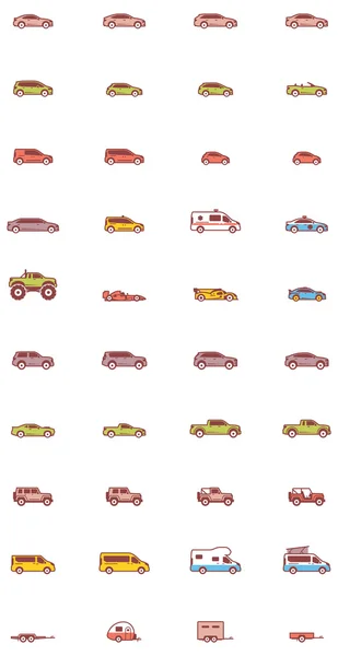 Vector car icons — Stock Vector