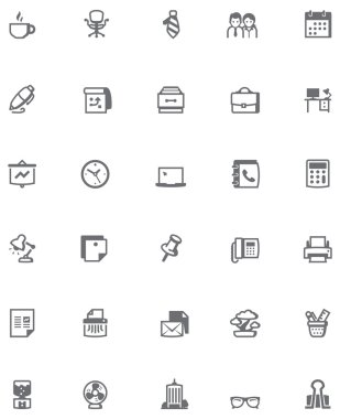 Vektör office Icon set
