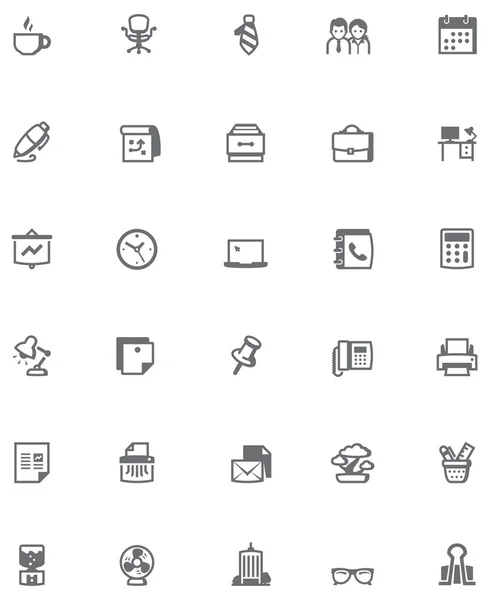 Vector office icon set — Stock Vector