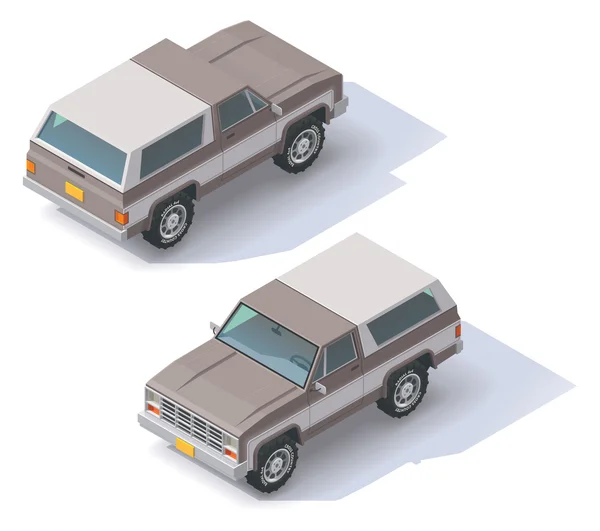 SUV isométrico vectorial — Vector de stock