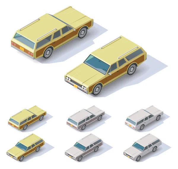 Vector isometric cars — Stock Illustration Vector isometric cars Stock Illustration