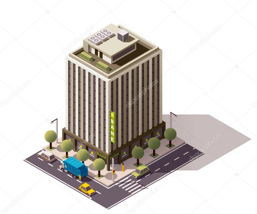 Vector isometric building