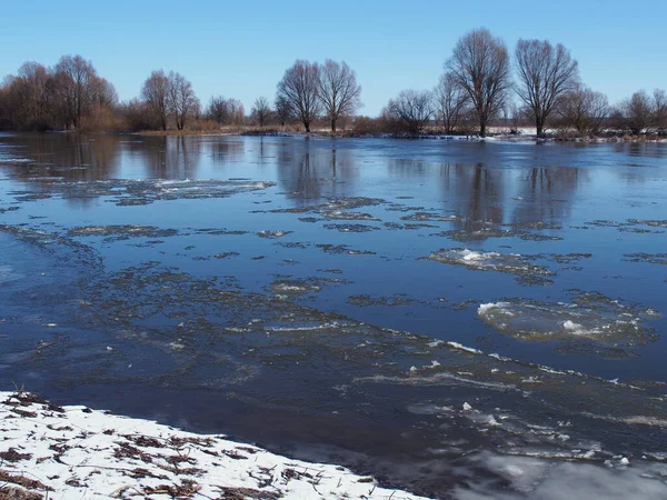 Mart 'ta Desna Nehri' nde buz hareketi