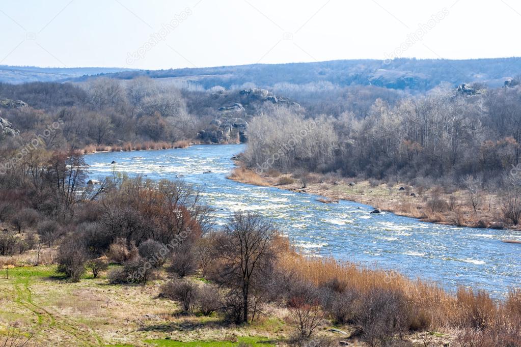 ukraine, south bug river scene
