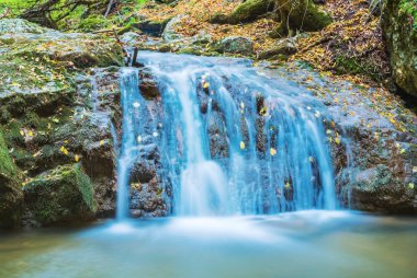güzel su cascade dağ Nehri