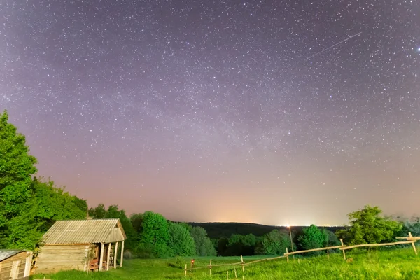 Tranquilla notte scena rurale — Foto Stock