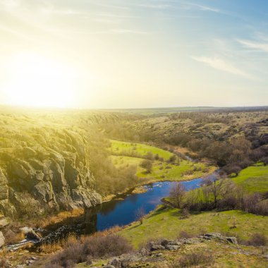 küçük Kanyon sabah erken manzara