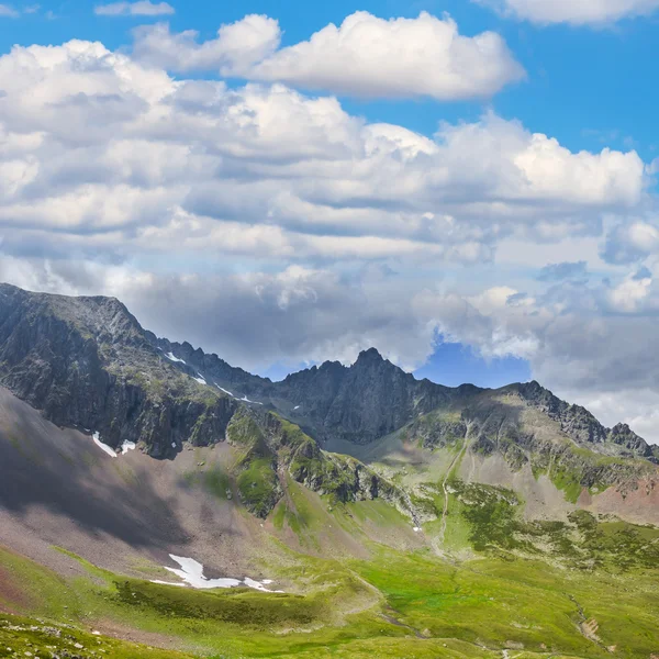 Yaz yeşil dağ sahne — Stok fotoğraf