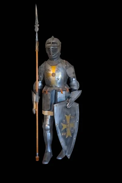 knight armor isolated on a dark background