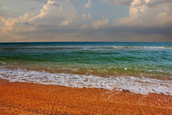 Zandstrand Avond — Stockfoto