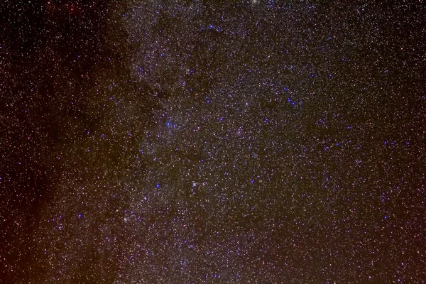 Primo piano cielo stellato scuro — Foto Stock