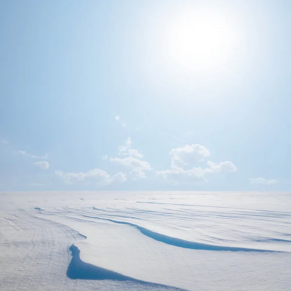 Dia de inverno ensolarado congelado — Fotografia de Stock