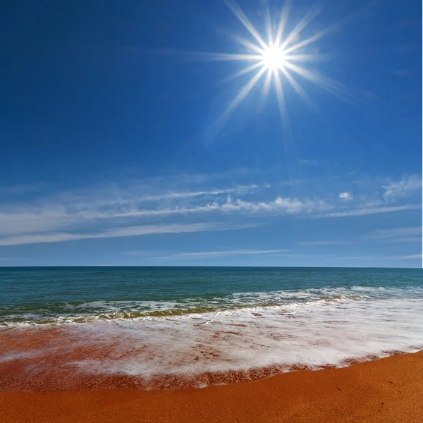 Smaragdgröna havet scen — Stockfoto