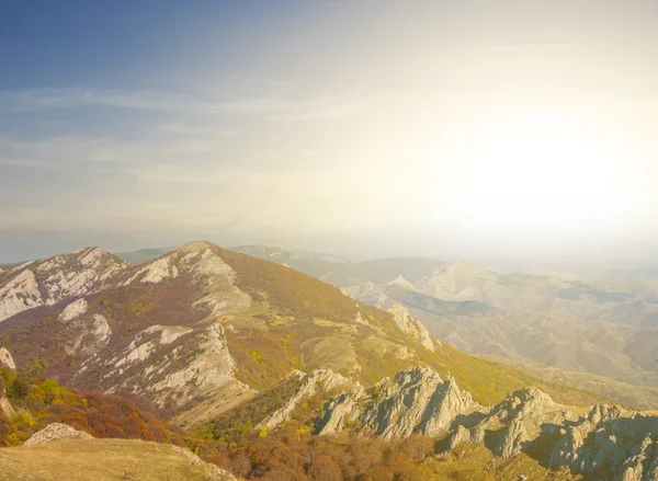 Biuntain ridge w godzinach porannych — Zdjęcie stockowe