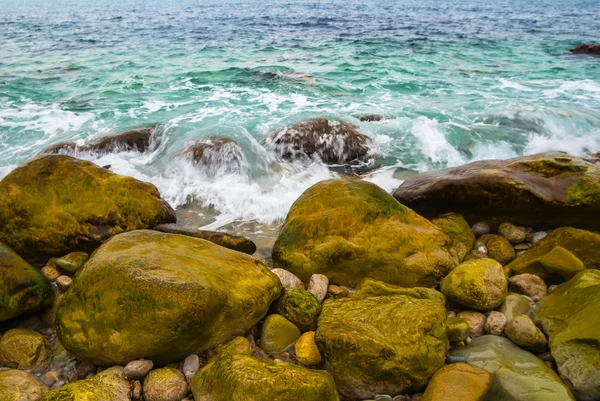 Smaragdgrüne Meeresküste — Stockfoto