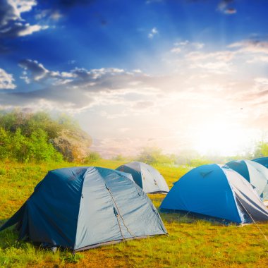 sabah'ın turistik kampta