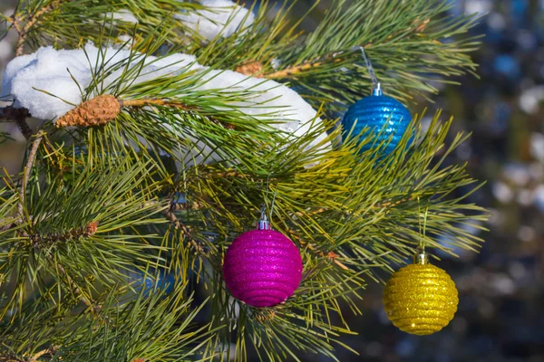 Boże Narodzenie zabawki drzewo jodły — Zdjęcie stockowe