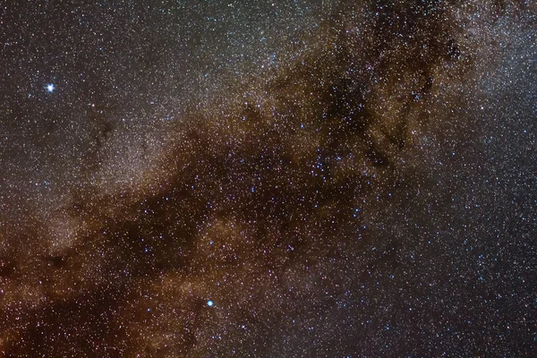 Via lattea in un cielo notturno — Foto Stock