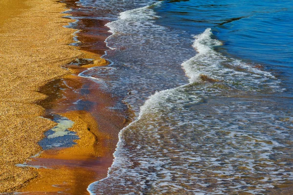 Primo piano spiaggia sul mare — Foto Stock