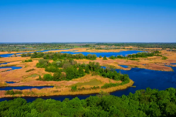 Delta vorskla river scene — Stock Photo, Image