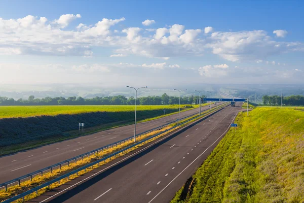 Asfalt weg scène — Stockfoto